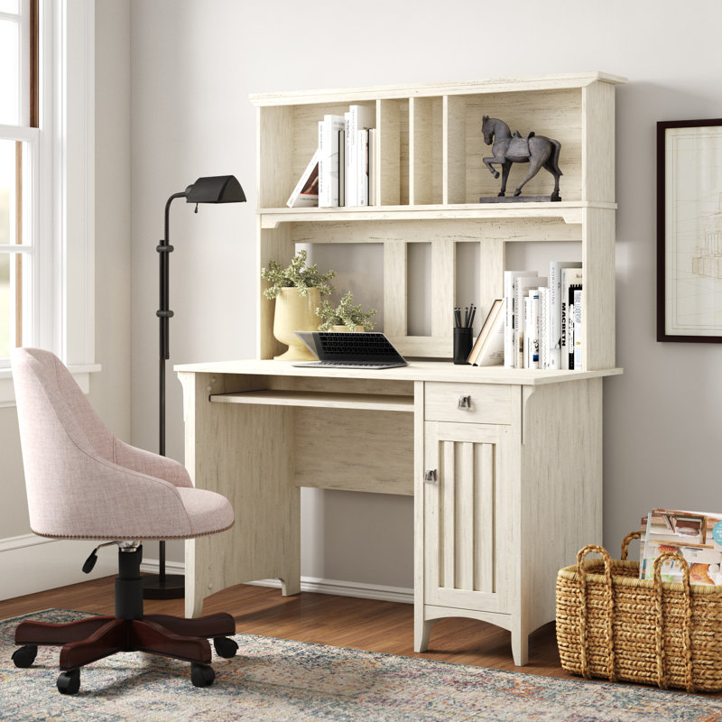 Three Posts Salina Desk with Hutch & Reviews Wayfair